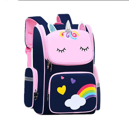 Cute Cartoon Girls' School Backpack: Elementary Student Bag
