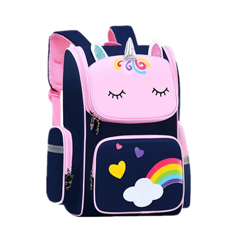 Cute Cartoon Girls' School Backpack: Elementary Student Bag