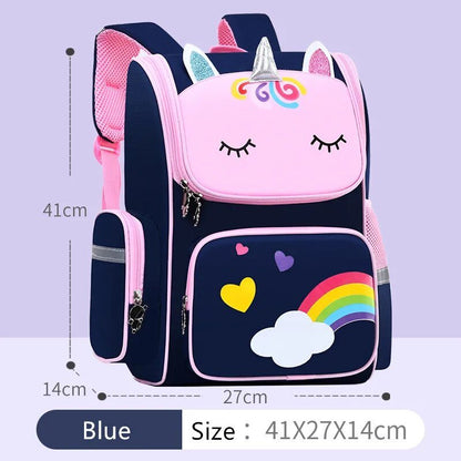 Cute Cartoon Girls' School Backpack: Elementary Student Bag