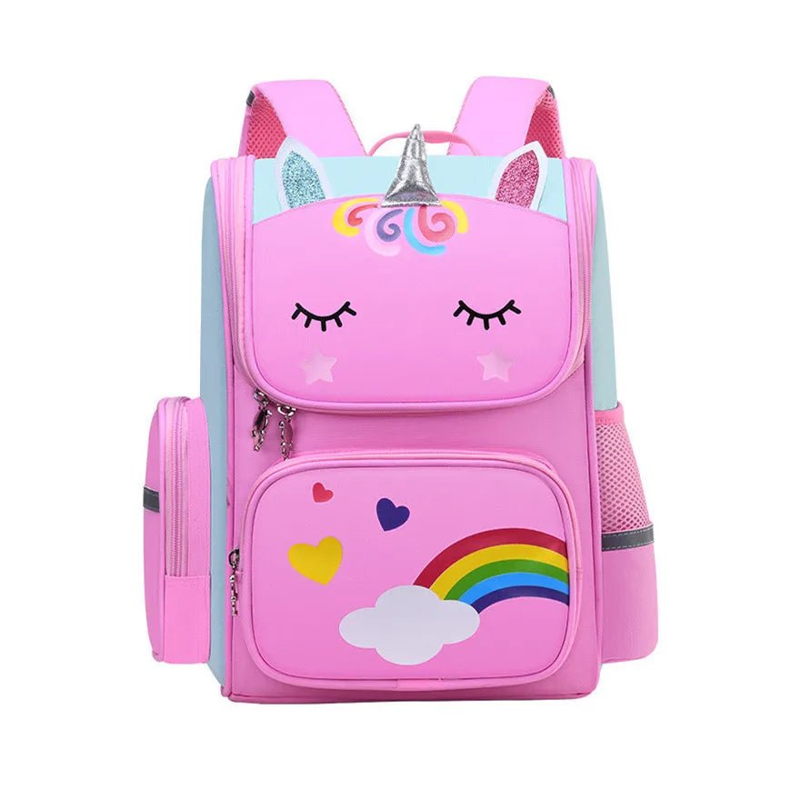 Cute Cartoon Girls' School Backpack: Elementary Student Bag