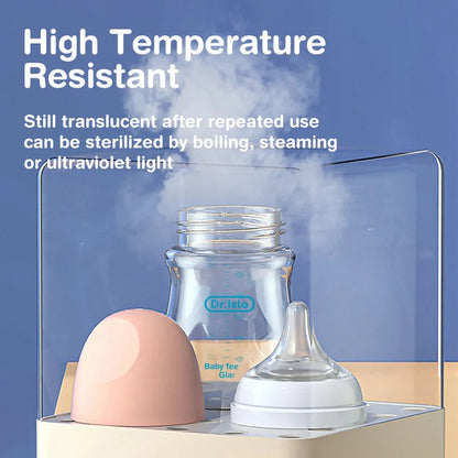 Wide-Neck Anti-Colic Glass Baby Bottle