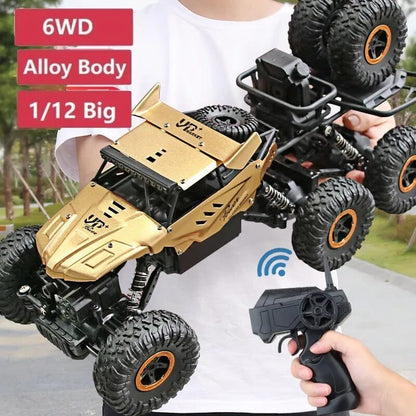 1/12 Big 38CM 6WD RC Car, 2.4Ghz, High-Speed Off-Road Truck Toy
