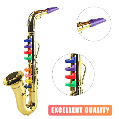 Kids' Portable Toy Saxophone - Plastic Trumpet, Musical Learning