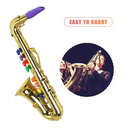 Kids' Portable Toy Saxophone - Plastic Trumpet, Musical Learning
