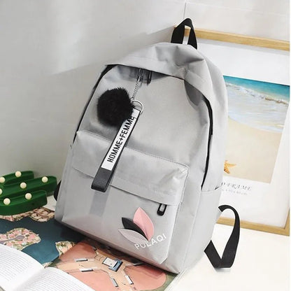 5Pc Harajuku Kawaii School & Laptop Bag Set for Teen Girls