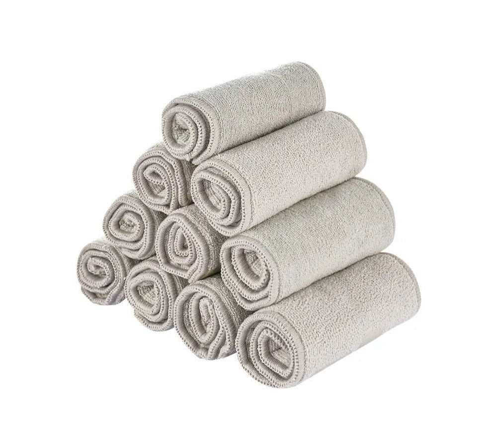 Elinfant 3-Layer Gray Microfiber Diaper Inserts (4/8/10pcs)