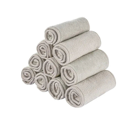 Elinfant 3-Layer Gray Microfiber Diaper Inserts (4/8/10pcs)