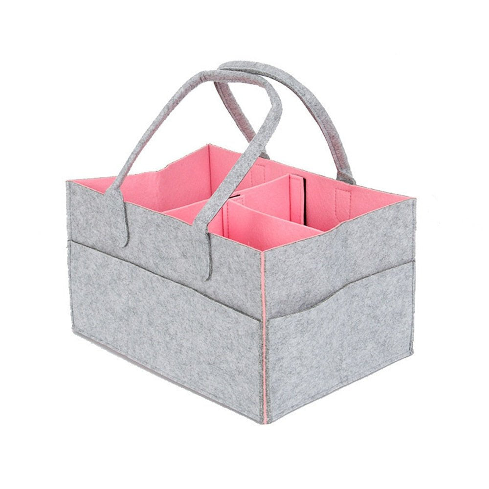 Foldable Cloth Storage Baby Large Size Diaper Caddy Changing Table Organiser Toy Storage Basket