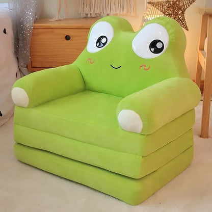 Plush Stuffed Animal Baby Support Seat - Soft Sofa for Learning to Sit