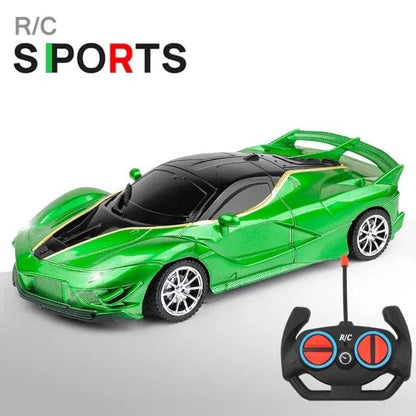 1/18 RC Sports Car with LED Light - 2.4G High-Speed Drift Toy