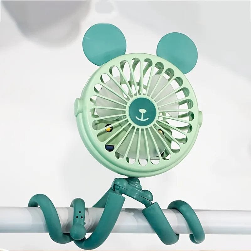 Octopus-Shaped Stroller Fan with Flexible Tripod