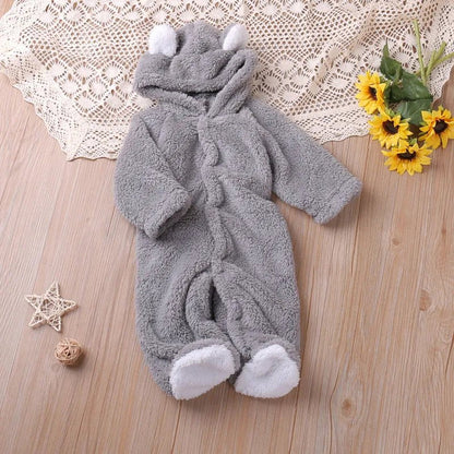 Autumn Cartoon Long-Sleeve Romper: Toddler Kids Playsuit 0-24M