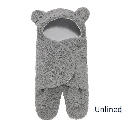 Thick Fleece Newborn Sleep Bag with Cotton Lining
