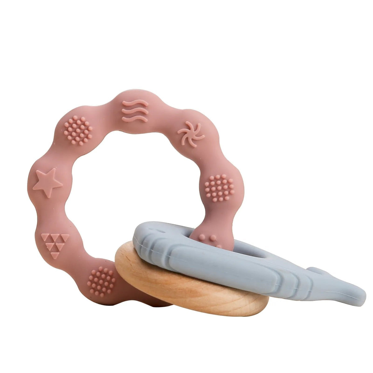 1PC Koala & Elephant Silicone Teether Handbell Rattles