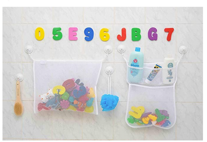 2 x Mesh Bath Toy Organizer