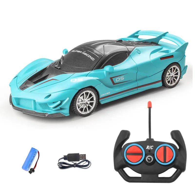 1:18 High-Speed RC Car - 15km/h with LED Light - Chargeable