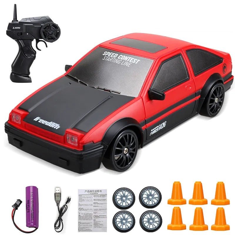 2.4G High-Speed Drift RC Car - AE86/GTR Model Racing Toy