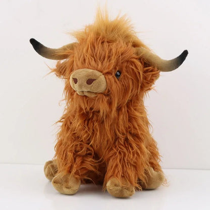 25cm Kawaii Highland Cow Doll - Soft, Stuffed Toy