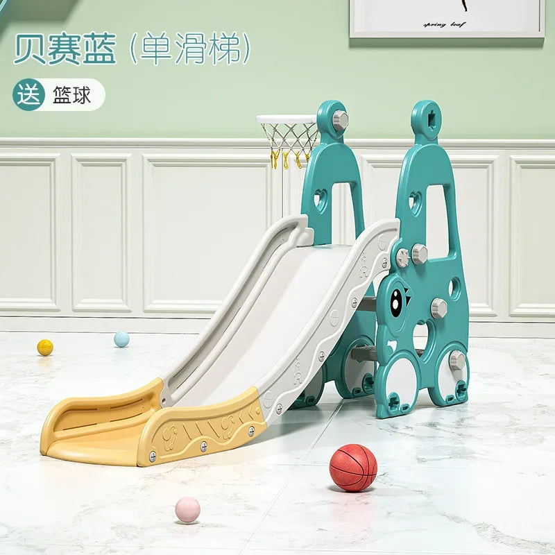 TQH 3-in-1 Indoor Slide & Swing for Toddlers