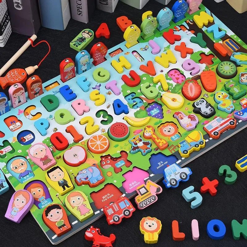 Montessori Wooden Math Puzzle: Kids' Educational Toy