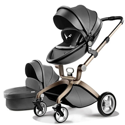 Hot Mom 3-in-1 Baby Stroller: High Landscape, Newborn-Friendly