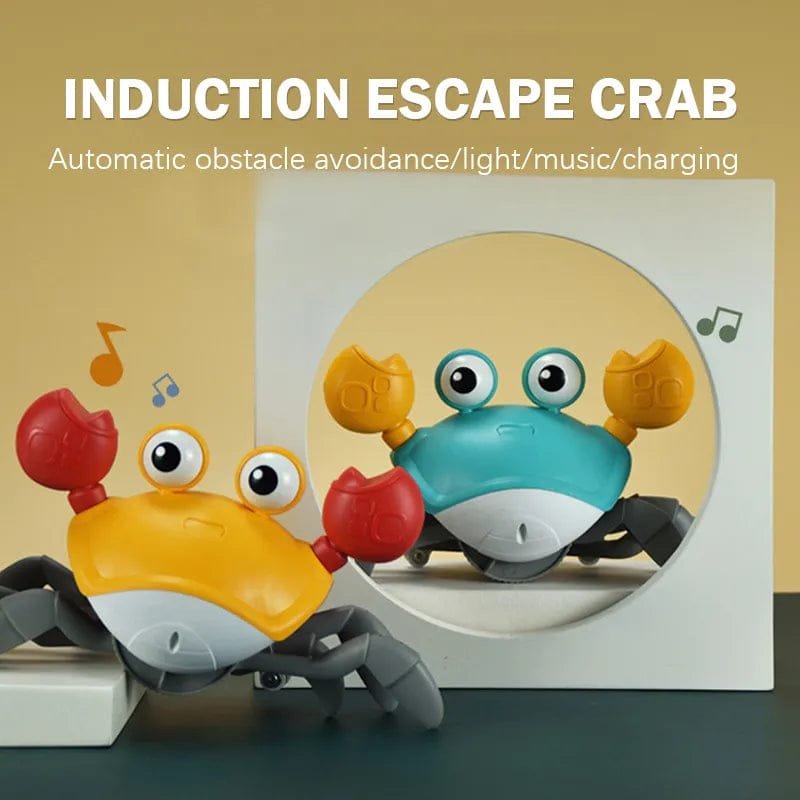 Rechargeable Induction Crab Toy - Musical Interactive Climber for Kids