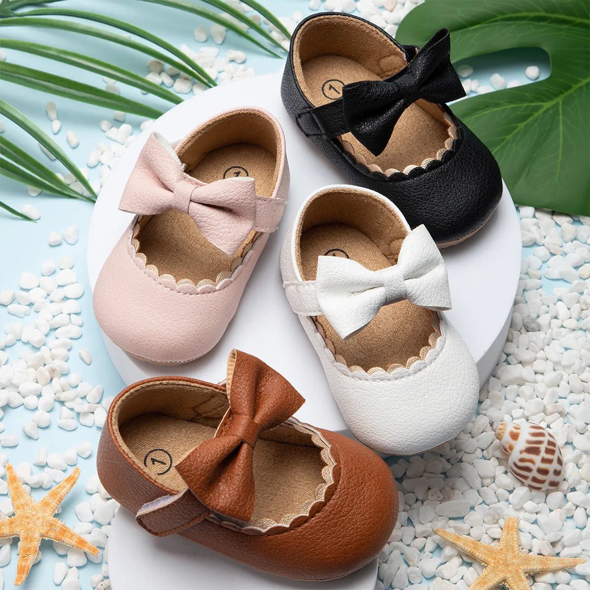 Infant Bowknot Mary Janes - Non-Slip Rubber Sole Baby Casual Shoes