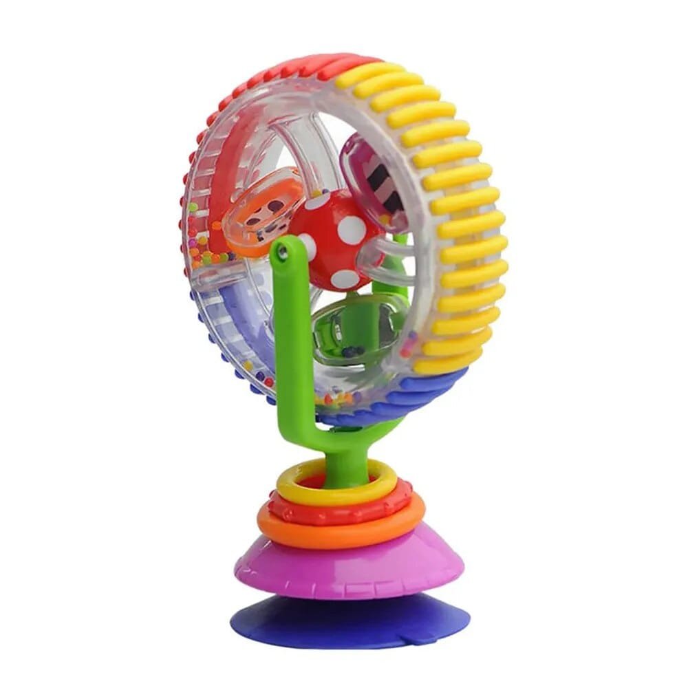 Rotating Ferris Wheel Baby Rattle - Suction Cup Development Toy