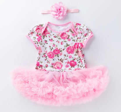 Baby summer bodysuit infant girls princess dress