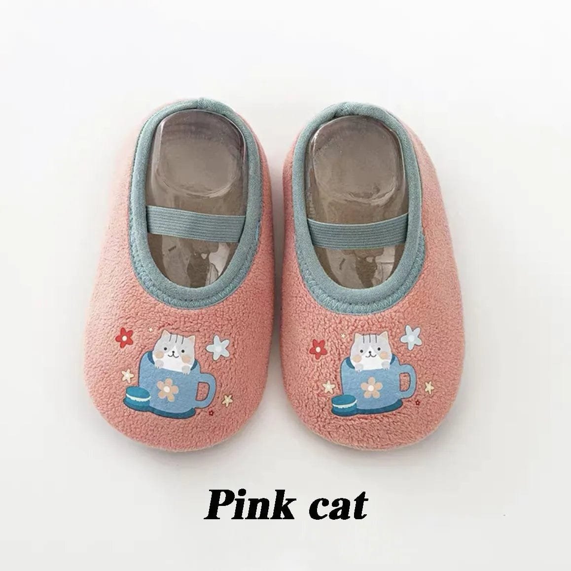 Newborn Anti-Slip Warm Socks - Rubber Sole Crib Shoes for Babies