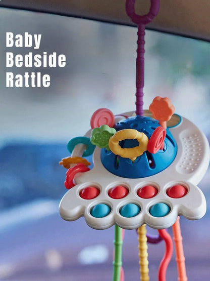Montessori Pull String Sensory Toy - BPA Free for Ages 1-3