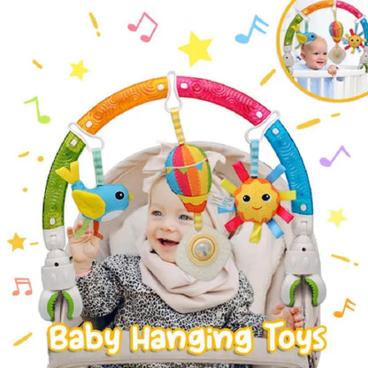 Baby Crib & Stroller Play Arch with Hanging Bell - Newborn to 3 Years