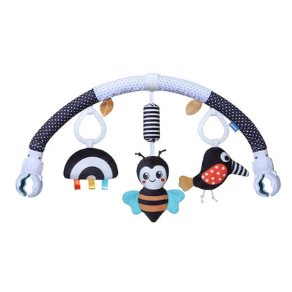 Infant Stroller Arch Toy with Chimes & Squeaker