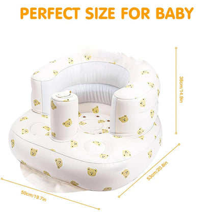 Inflatable Baby Seat with Built-In Air Pump