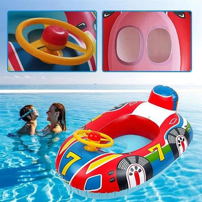 Inflatable Baby Swim Ring Seat - Pool Float Accessory for Water Play