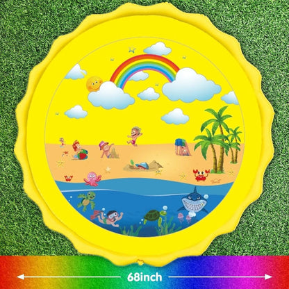 Summer Beach Inflatable Water Spray Pad for Kids