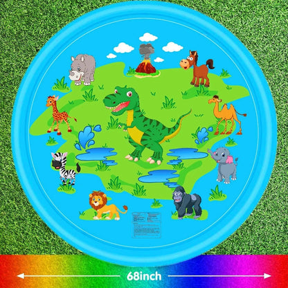 Summer Beach Inflatable Water Spray Pad for Kids