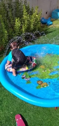 Summer Beach Inflatable Water Spray Pad for Kids