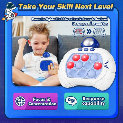 Electronic Pop Game Console - Light Up Bubble Fidget Toy