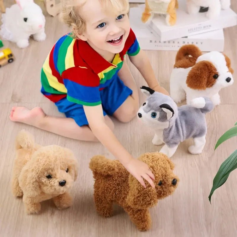 Interactive Walking & Barking Plush Puppy - Montessori Toy