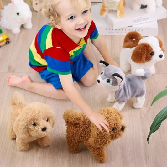 Interactive Walking & Barking Plush Puppy - Montessori Toy