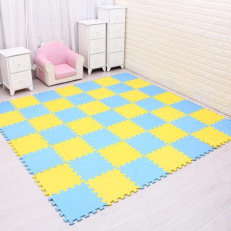 EVA Foam Baby Play Puzzle Mat - 18/24 Interlocking Exercise Tiles