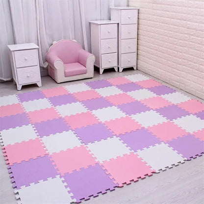 EVA Foam Baby Play Puzzle Mat - 18/24 Interlocking Exercise Tiles