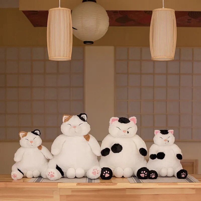 35cm Japanese Kawaii Plush Cat, Soft Stuffed Animal, Home Pillow