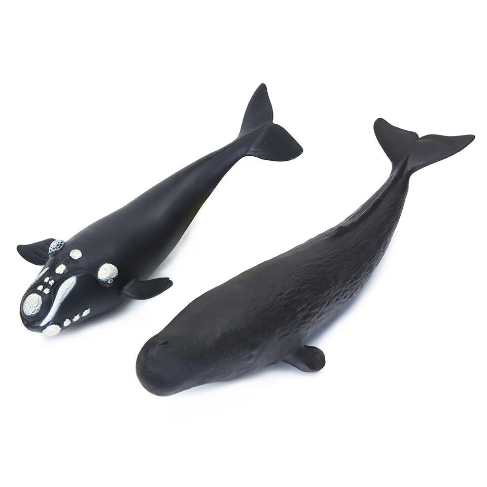 Large Soft Rubber Sea Life Figures - Whale & More, Educational Toy