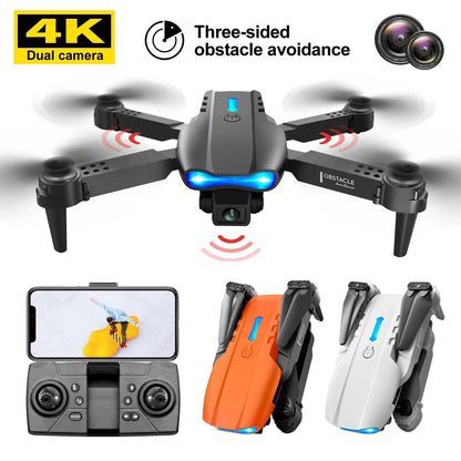 K3/E99 Foldable Dual-Camera FPV Drone with 6-Axis Gyro