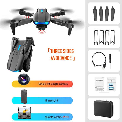 K3/E99 Foldable Dual-Camera FPV Drone with 6-Axis Gyro