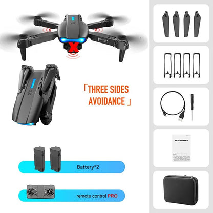 K3/E99 Foldable Dual-Camera FPV Drone with 6-Axis Gyro
