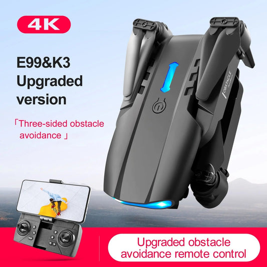 K3/E99 Foldable Dual-Camera FPV Drone with 6-Axis Gyro