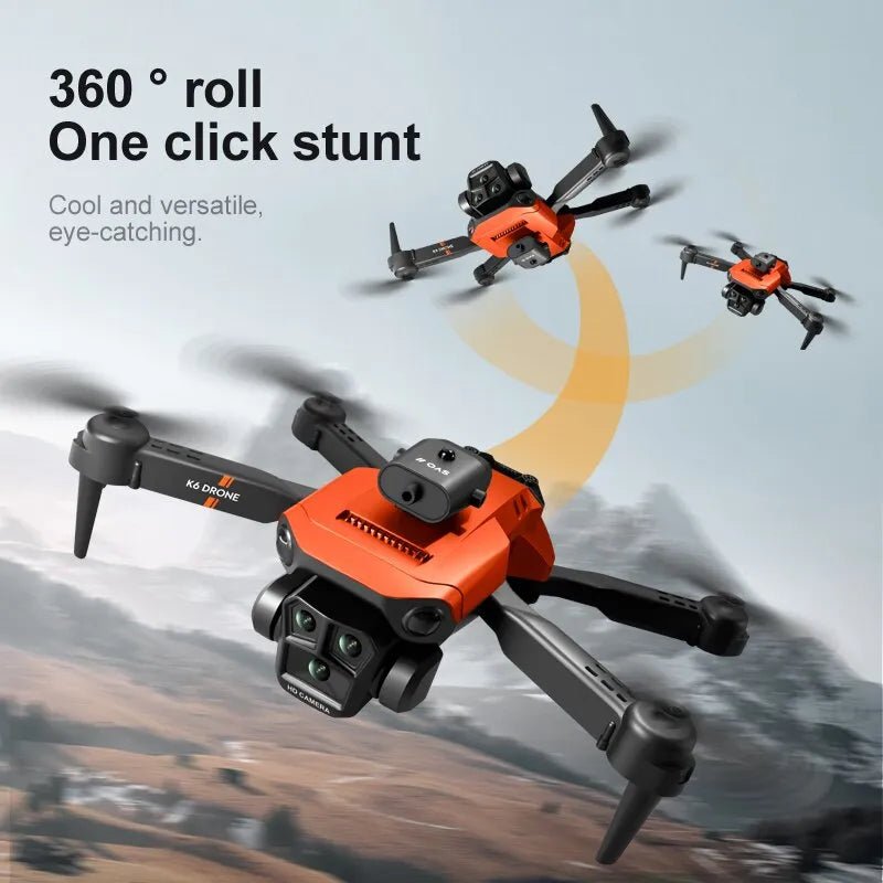 K6 MAX Triple-Camera Drone - 4K HD, Obstacle Avoidance, Foldable Quadcopter